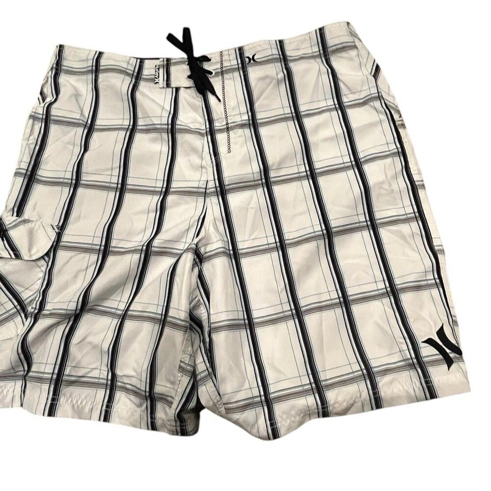 Hurley Board Shorts Size 40 True Performance Multicolored Tie Waist Lightweight